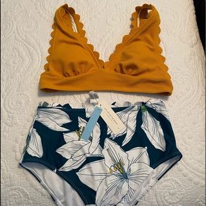 NWT Cupshe two piece bathing suit